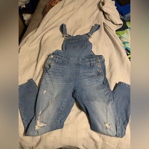 Torrid Distressed Overalls